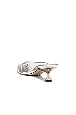 Miu Miu Plexi Mule in Argento, view 3, click to view large image.