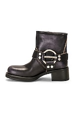 Miu Miu Strap Boot in Nero, view 5, click to view large image.