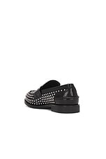 Miu Miu Penny Loafer in Nero, view 3, click to view large image.