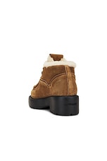 Miu Miu Lace Up Ankle Boot in Cinnamon, view 3, click to view large image.