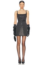 Marc Jacobs Studded Mini Dress in Black, view 4, click to view large image.