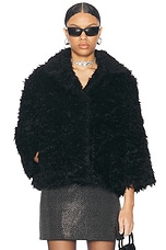 Marc Jacobs Faux Fur Lady Jacket in Black, view 1, click to view large image.