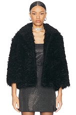 Marc Jacobs Faux Fur Lady Jacket in Black, view 2, click to view large image.