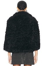 Marc Jacobs Faux Fur Lady Jacket in Black, view 4, click to view large image.