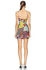 Moschino Jeans Spaghetti Strap Mini Dress in Fantasy Print, view 4, click to view large image.