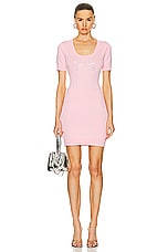 Moschino Jeans Mini T-shirt Dress in Fantasy Print Pink, view 1, click to view large image.