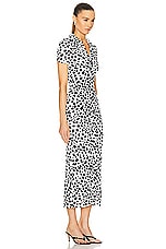 Moschino Jeans Maxi T-shirt Dress in Fantasy Print Black, view 2, click to view large image.