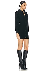 Moschino Jeans Long Sleeve Dress in Black, view 2, click to view large image.