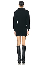 Moschino Jeans Long Sleeve Dress in Black, view 3, click to view large image.