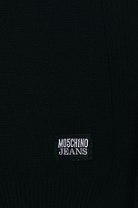 Moschino Jeans Long Sleeve Dress in Black, view 4, click to view large image.