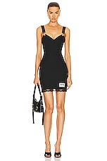 Moschino Jeans Cady Dress in Black, view 1, click to view large image.