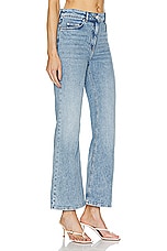 Moschino Jeans Boot Cut Pant in Fantasy Print Blue, view 2, click to view large image.