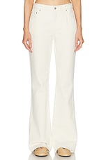 Moschino Jeans Wide Leg in Ivory, view 1, click to view large image.