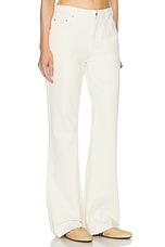 Moschino Jeans Wide Leg in Ivory, view 2, click to view large image.