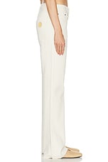 Moschino Jeans Wide Leg in Ivory, view 3, click to view large image.