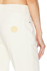 Moschino Jeans Wide Leg in Ivory, view 6, click to view large image.