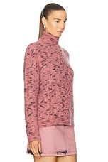 Moschino Jeans Turtleneck Sweater in Multi Violet, view 2, click to view large image.