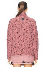 Moschino Jeans Turtleneck Sweater in Multi Violet, view 3, click to view large image.