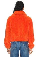 Moschino Jeans Teddy Jacket in Orange, view 3, click to view large image.