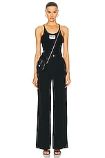 Moschino Jeans Javanese Pants in Black, view 4, click to view large image.