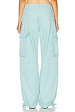 Moschino Jeans Cargo Pant in Light Blue, view 4, click to view large image.