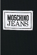 Moschino Jeans Tank Top in Black, view 5, click to view large image.