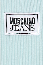 Moschino Jeans Tank Top in Light Blue, view 5, click to view large image.