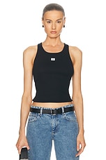 Moschino Jeans Tank Top in Multi Black, view 1, click to view large image.