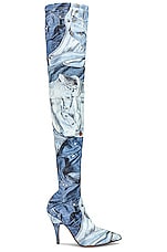 Moschino Jeans Over The Knee Boot in Fantasy Print, view 1, click to view large image.