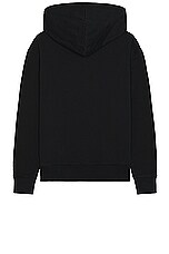 Maison Kitsune Fox Head Patch Regular Hoodie in Black, view 2, click to view large image.