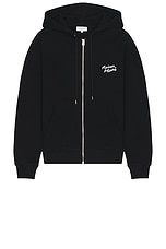 パーカー・フーディ MAISON KITSUNE Handwriting Comfort Zip-up Hood Black Maison Kitsune Handwriting Comfort Zipped Hoodie in Black