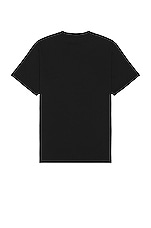 Maison Kitsune Mini Handwriting Classic Tee in Black, view 2, click to view large image.