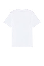 Maison Kitsune Speedy Fox Patch Comfort T-shirt in White, view 2, click to view large image.
