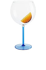 Maison Balzac Le Spritz Glass in Azure, Clear, & Amber, view 1, click to view large image.