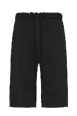MM6 Maison Margiela Relaxed Short in Black, view 1, click to view large image.