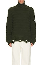 MM6 Maison Margiela Pullover in Khaki, view 4, click to view large image.