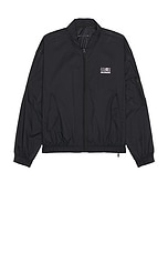 MM6 Maison Margiela Bomber Jacket in Deep Black | FWRD