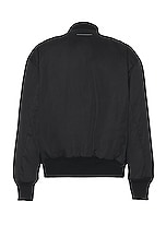 MM6 Maison Margiela Bomber Jacket in Black, view 2, click to view large image.