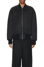 MM6 Maison Margiela Bomber Jacket in Black, view 4, click to view large image.