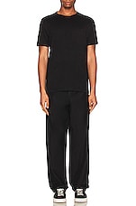 MM6 Maison Margiela MM6 Regular Fit Pant in Black, view 5, click to view large image.