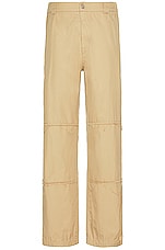 MM6 Maison Margiela Gabardine Pants in Beige, view 1, click to view large image.