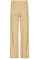 MM6 Maison Margiela Gabardine Pants in Beige, view 2, click to view large image.