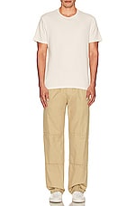 MM6 Maison Margiela Gabardine Pants in Beige, view 5, click to view large image.