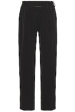 MM6 Maison Margiela Straight Trouser in Black, view 2, click to view large image.