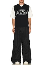 MM6 Maison Margiela Pants in Black, view 6, click to view large image.