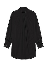 MM6 Maison Margiela Button Down Shirt in Black, view 2, click to view large image.