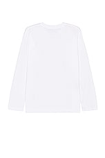 MM6 Maison Margiela Zip Tee in White, view 2, click to view large image.