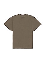 MM6 Maison Margiela Logo Tee in Taupe, view 2, click to view large image.