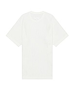 MM6 Maison Margiela Mesh T-Shirt in Off White, view 2, click to view large image.