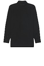 MM6 Maison Margiela Long Sleeve Shirt in Black, view 2, click to view large image.
